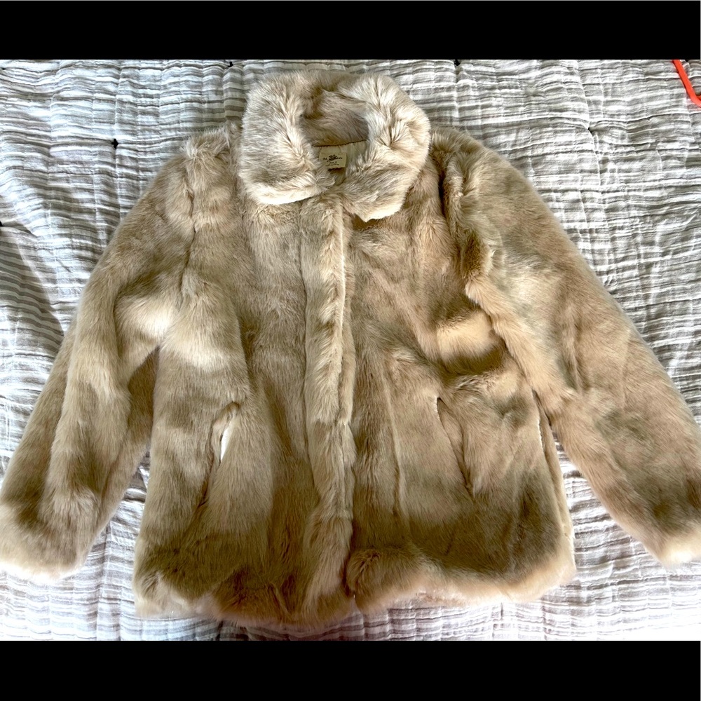 ML KIDS FAUX FUR LINED JACKET Size 8